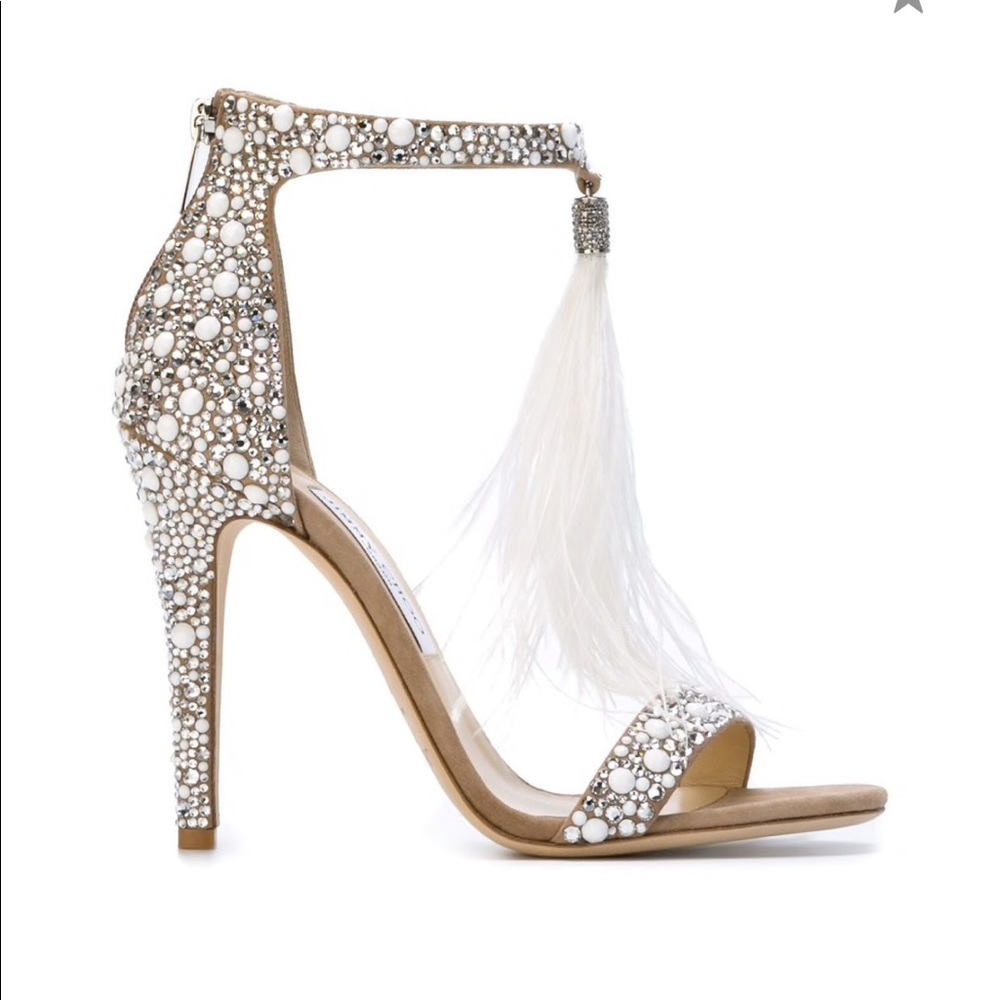 Jimmy Choo Viola Feather Heels 110 $1895
